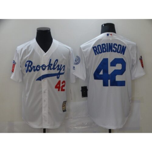 68636e55d2dbc_1 Men's Los Angeles Dodgers #42 Jackie Robinson White Throwback Cool Base Stitched Jersey