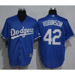 68636e7b87404_1 Dodgers #42 Jackie Robinson Blue New Cool Base Stitched MLB Jersey