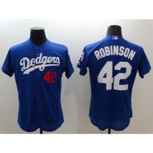 68636e82191f4_1 Dodgers #42 Jackie Robinson Blue Flexbase Authentic Collection Stitched MLB Jersey
