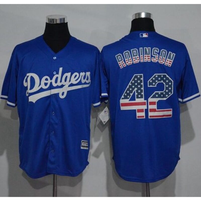 68636e857b330_1 Dodgers #42 Jackie Robinson Blue USA Flag Fashion Stitched MLB Jersey
