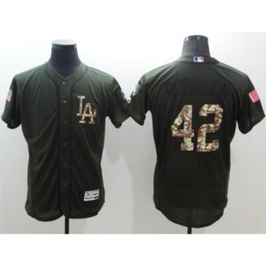 68636e88ad9ad_1 Dodgers #42 Jackie Robinson Green Flexbase Authentic Collection Salute to Service Stitched MLB Jersey