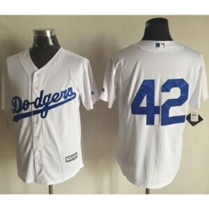 68636ea09978b_1 Dodgers #42 Jackie Robinson White New Cool Base Stitched MLB Jersey