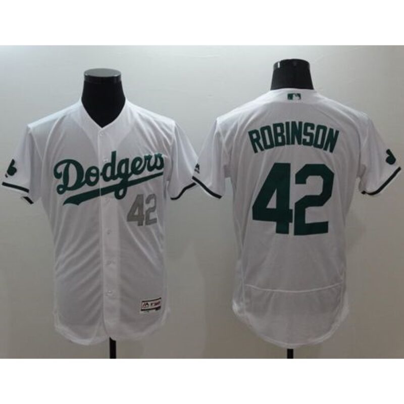 68636ea40f2d1_1 Dodgers #42 Jackie Robinson White Celtic Flexbase Authentic Collection Stitched MLB Jersey