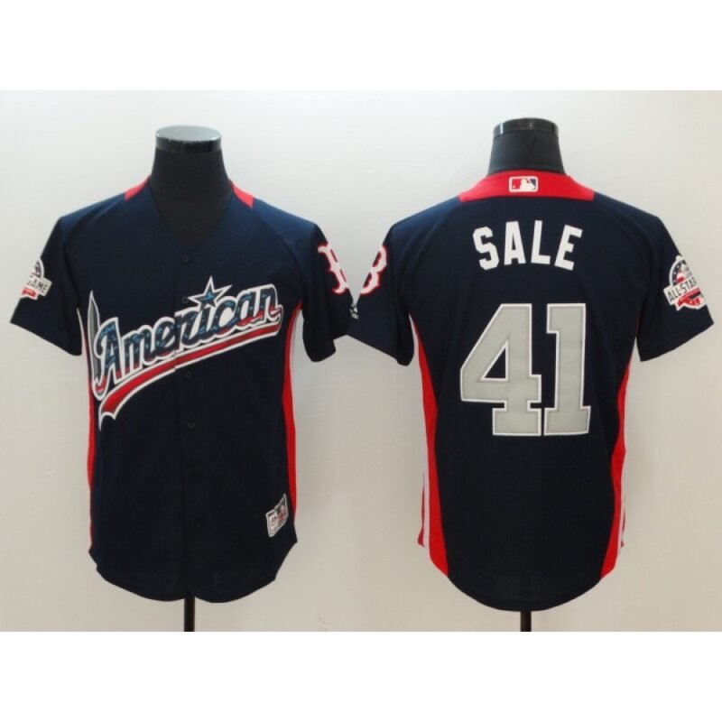 American League #41 Chris Sale Navy 2018 MLB All-Star Game Home Run Derby Jersey