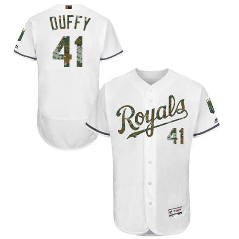 68636fc8560b5_1 Royals #41 Danny Duffy White Flexbase Authentic Collection 2016 Memorial Day Stitched MLB Jersey