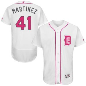 68636fdfd0eb8_1 Tigers #41 Victor Martinez White Flexbase Authentic Collection 2016 Mother's Day Stitched MLB Jersey