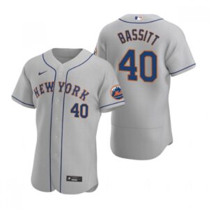 68637063d3cde_1 Men's New York Mets #40 Chris Bassitt Grey Flex Base Stitched Jersey