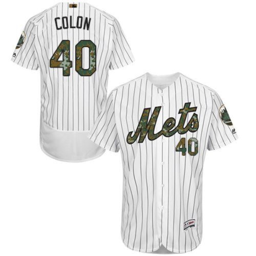 6863708589589_1 Mets #40 Bartolo Colon White(Blue Strip) Flexbase Authentic Collection 2016 Memorial Day Stitched MLB Jersey