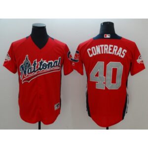 686370a45e4eb_1 National League #40 Willson Contreras Red 2018 MLB All-Star Game Home Run Derby Player Jersey