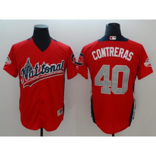 686370a45e4eb_1 National League #40 Willson Contreras Red 2018 MLB All-Star Game Home Run Derby Player Jersey