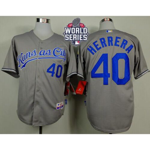 686370bd9cc6e_1 Royals #40 Kelvin Herrera Grey Cool Base W/2015 World Series Patch Stitched MLB Jersey