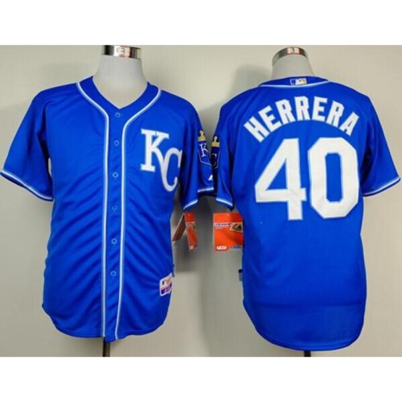 686370c0d756f_1 Royals #40 Kelvin Herrera Light Blue Alternate 2 Cool Base Stitched MLB Jersey