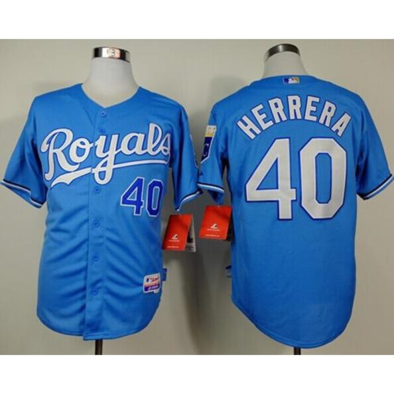 686370c74703f_1 Royals #40 Kelvin Herrera Light Blue Alternate Cool Base Stitched MLB Jersey