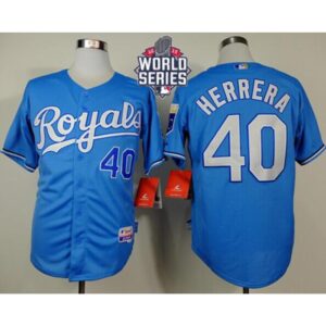 686370cab11a0_1 Royals #40 Kelvin Herrera Light Blue Alternate Cool Base W/2015 World Series Patch Stitched MLB Jersey