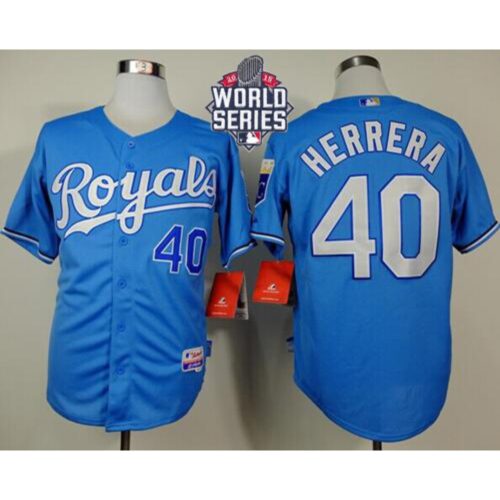 686370cab11a0_1 Royals #40 Kelvin Herrera Light Blue Alternate Cool Base W/2015 World Series Patch Stitched MLB Jersey