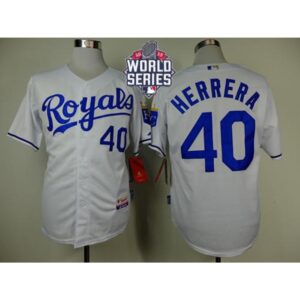 686370d892482_1 Royals #40 Kelvin Herrera White Cool Base W/2015 World Series Patch Stitched MLB Jersey