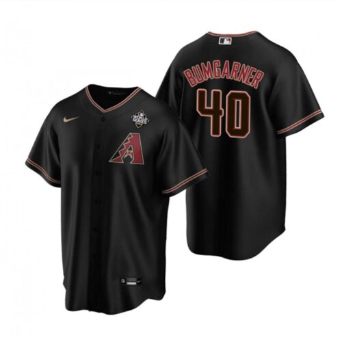 686370f913532_1 Men's Arizona Diamondbacks #40 Madison Bumgarner Black 2023 World Series Cool Base Stitched Baseball Jersey