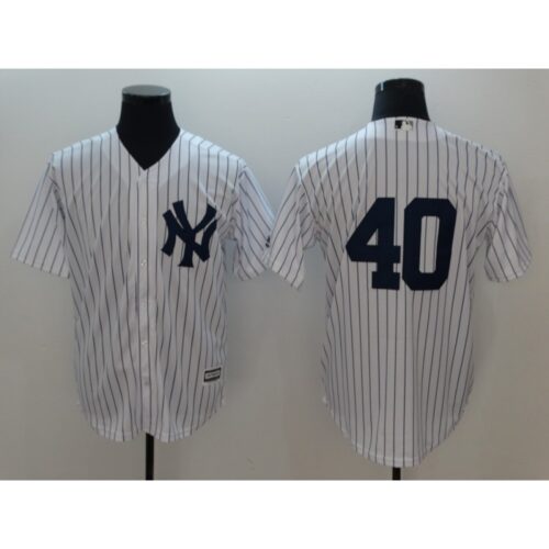 6863710fdcaa5_1 Men's MLB New York Yankees #40 Luis Severino White Flexbase Stitched Jersey