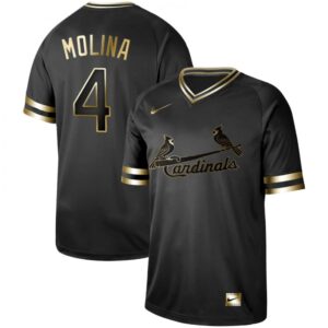 686372168a6a4_1 Men's St. Louis Cardinals #4 Yadier Molina Black Gold Stitched MLB Jersey