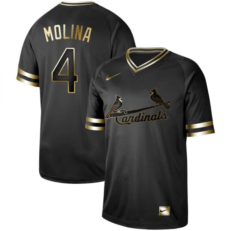 686372168a6a4_1 Men's St. Louis Cardinals #4 Yadier Molina Black Gold Stitched MLB Jersey