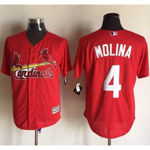 6863725a5ab8f_1 Cardinals #4 Yadier Molina Red New Cool Base Stitched MLB Jersey