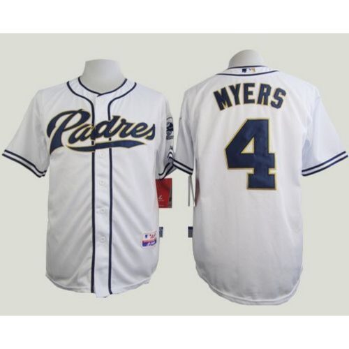 686372b61b57e_1 Padres #4 Wil Myers White Cool Base Stitched MLB Jersey