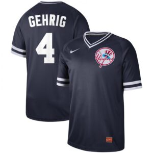 686372bca6765_1 Men's New York Yankees #4 Lou Gehrig Navy Cooperstown Legend Collection Stitched MLB Jersey