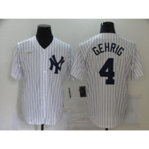 686372c3ce71e_1 Men's New York Yankees #4 Lou Gehrig New White Throwback Cool Base Stitched Jersey