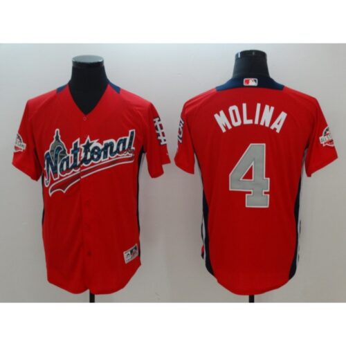 686372f6ac6d6_1 National League #4 Yadier Molina Red 2018 MLB All-Star Game Home Run Derby Jersey
