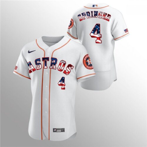 68637327dd785_1 Men's Houston Astros #4 George Springer White 2020 Stars & Stripes Flex Base Stitched Jersey