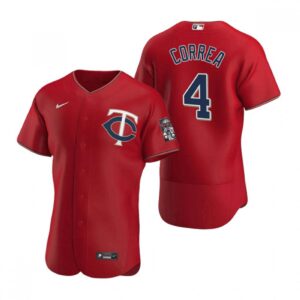 68637376a4f2f_1 Men's Minnesota Twins #4 Carlos Correa Red Flex Base Stitched Jersey