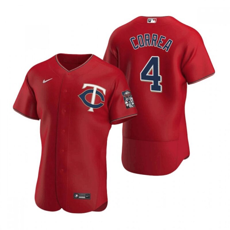68637376a4f2f_1 Men's Minnesota Twins #4 Carlos Correa Red Flex Base Stitched Jersey