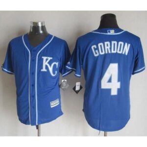 686373916bc0e_1 Royals #4 Alex Gordon Blue Alternate 2 New Cool Base Stitched MLB Jersey