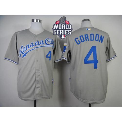 686373be21f53_1 Royals #4 Alex Gordon Grey Cool Base W/2015 World Series Patch Stitched MLB Jersey