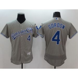 686373c4a54a4_1 Royals #4 Alex Gordon Grey Flexbase Authentic Collection Stitched MLB Jersey