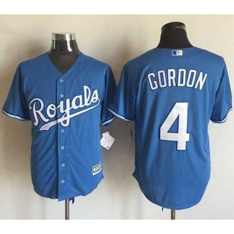 686373d9aa3e6_1 Royals #4 Alex Gordon Light Blue Alternate 1 New Cool Base Stitched MLB Jersey