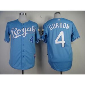 686373eb5c153_1 Royals #4 Alex Gordon Light Blue Cool Base Stitched MLB Jersey