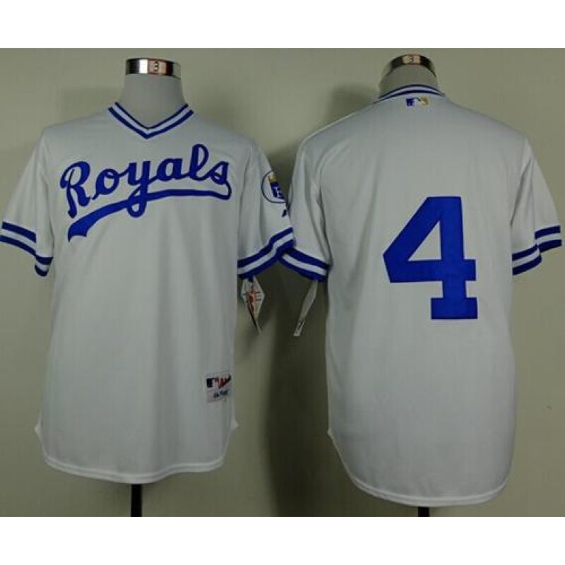686374062fb43_1 Royals #4 Alex Gordon White 1974 Turn Back The Clock Stitched MLB Jersey