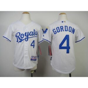 6863741bee6b6_1 Royals #4 Alex Gordon White Cool Base Stitched Youth MLB Jersey