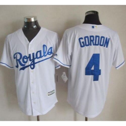 6863743ae3877_1 Royals #4 Alex Gordon White New Cool Base Stitched MLB Jersey