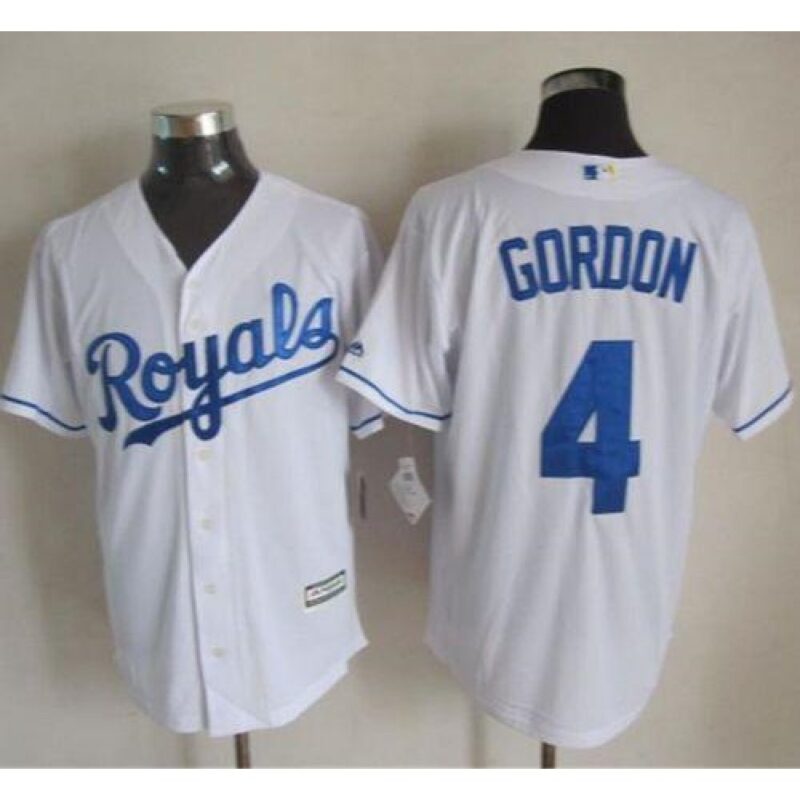 6863743ae3877_1 Royals #4 Alex Gordon White New Cool Base Stitched MLB Jersey