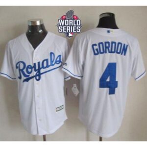 6863743e8c8e7_1 Royals #4 Alex Gordon White New Cool Base W/2015 World Series Patch Stitched MLB Jersey