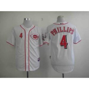 6863747c15a0b_1 Reds #4 Brandon Phillips Stitched White MLB Jersey