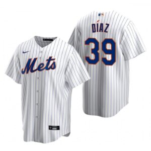 68637501d2daa_1 Men's New York Mets #39 Edwin Diaz White Cool Base Stitched Baseball Jersey