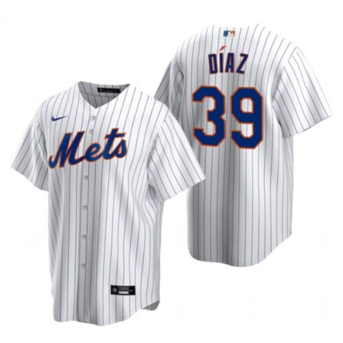 68637501d2daa_1 Men's New York Mets #39 Edwin Diaz White Cool Base Stitched Baseball Jersey