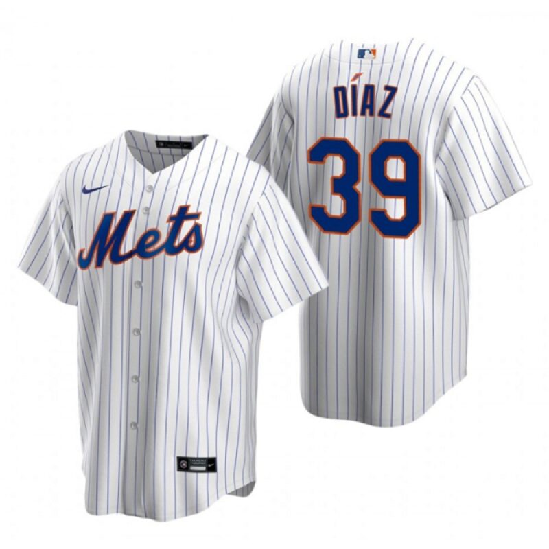 68637501d2daa_1 Men's New York Mets #39 Edwin Diaz White Cool Base Stitched Baseball Jersey