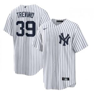 686375894e686_1 Men's New York Yankees #39 Jose Trevino White Cool Base Stitched Baseball Jersey
