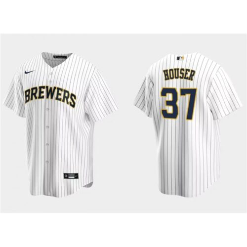 686375d63846c_1 Men's Milwaukee Brewers #37 Adrian Houser White Cool Base Stitched Jersey