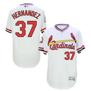 686375e068bd2_1 Cardinals #37 Keith Hernandez White Flexbase Authentic Collection Cooperstown Stitched MLB Jersey