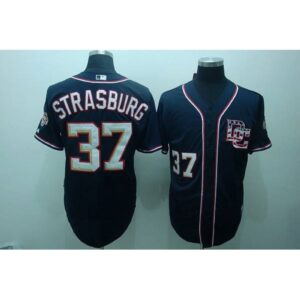 686375f83880e_1 Nationals #37 Stephen Strasburg Blue Stitched MLB Jersey